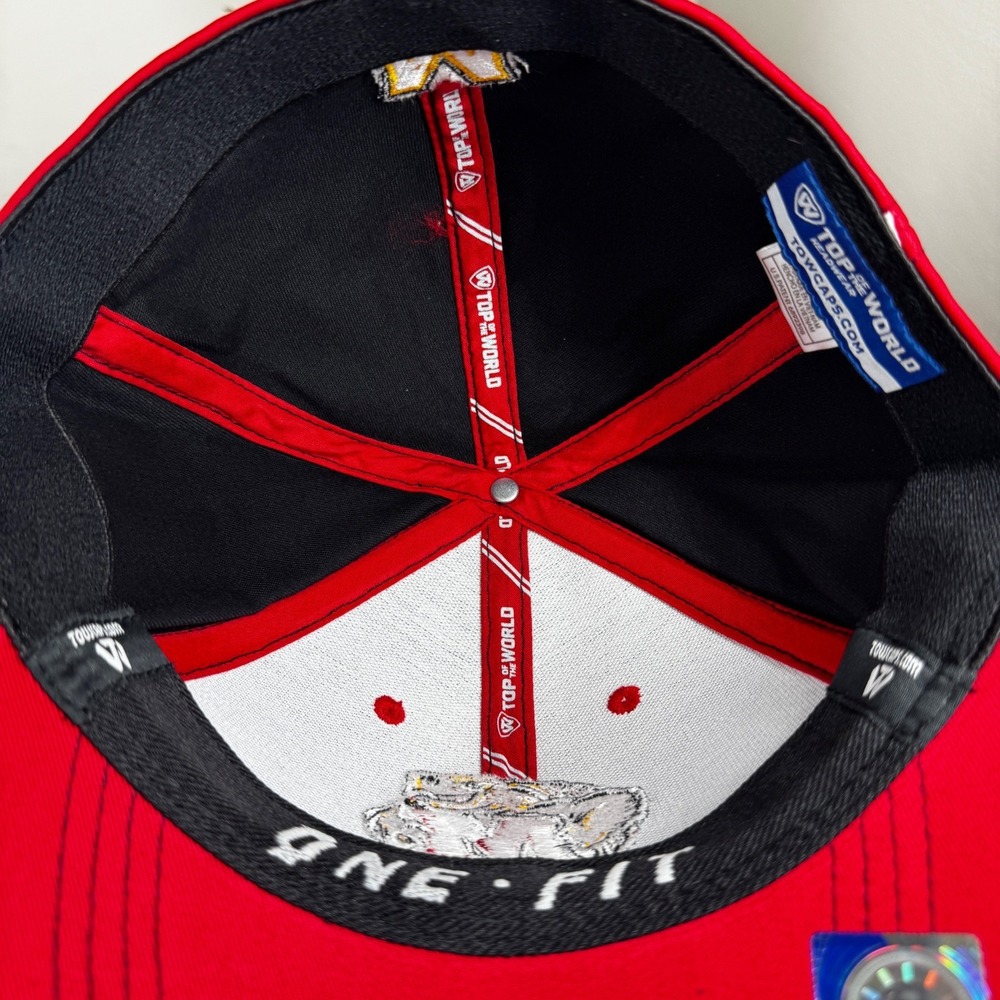 Top of the World Maryland‎ Terrapins Red Flex Fit Hat Cap Mens - Picture 6 of 9